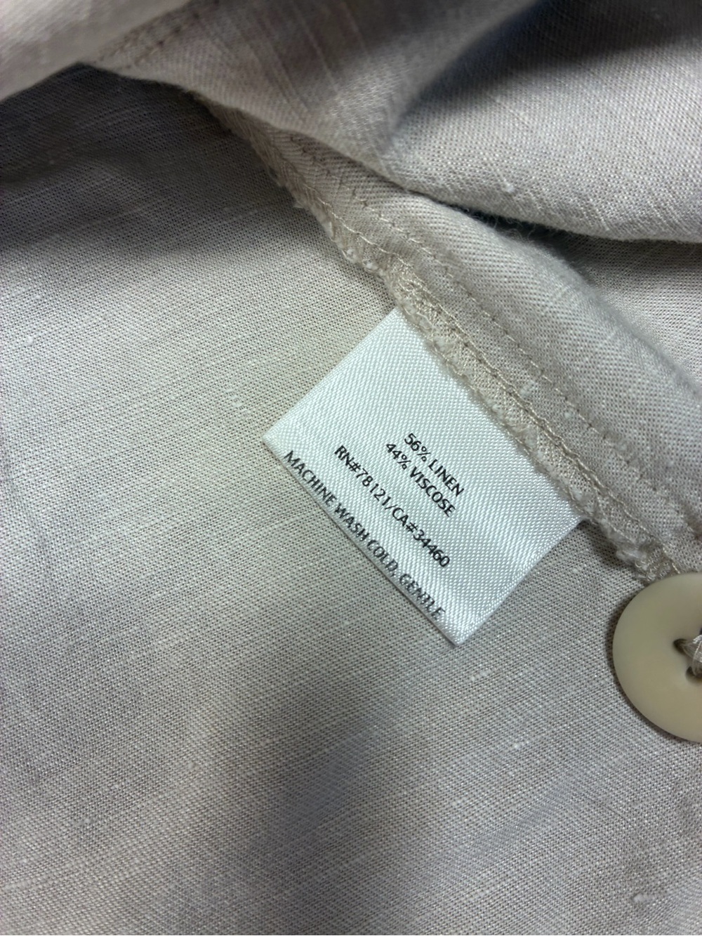 Eileen Fisher Linen Blend 3 Button Lightweight Jacket - Picture 6 of 10